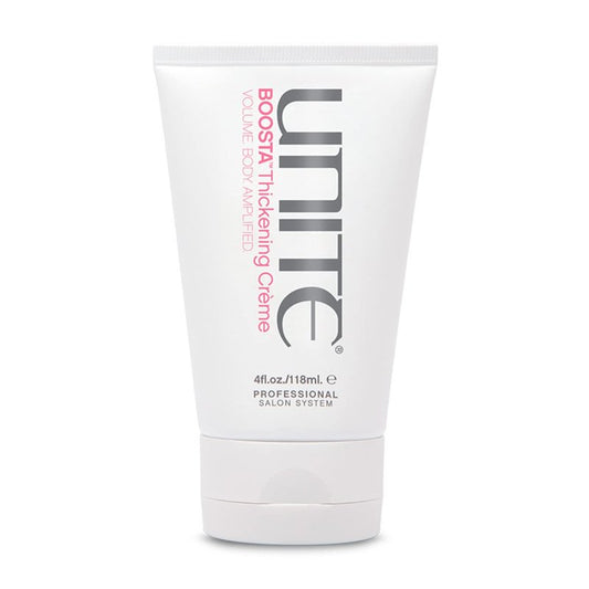 UNITE Hair – BOOSTA Thickening Crème – Lightweight Styling Cream to Instantly Add Thickness & Touchable Volume – For Fine or Limp Hair – UV & Thermal Protection – 4 Fl Oz
