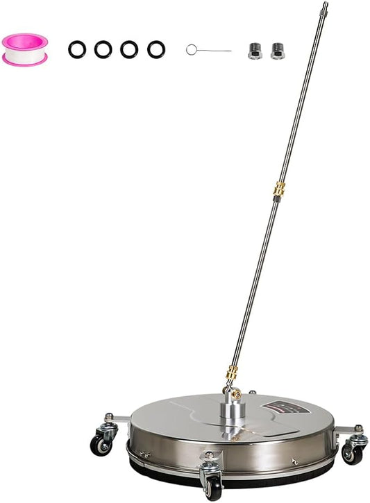 Aintier 4000 PSI Driveway Cleaner 18 Inch Surface Cleaner for Pressure Washer with 4 Wheels
