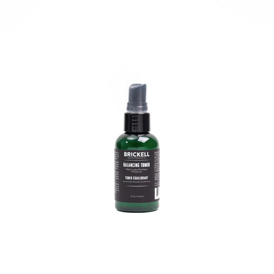 Brickell Men's Balancing Toner for Men, Natural and Organic Alcohol-Free Cucumber, Mint Facial Toner with Witch Hazel, 2 Ounce, Scented
