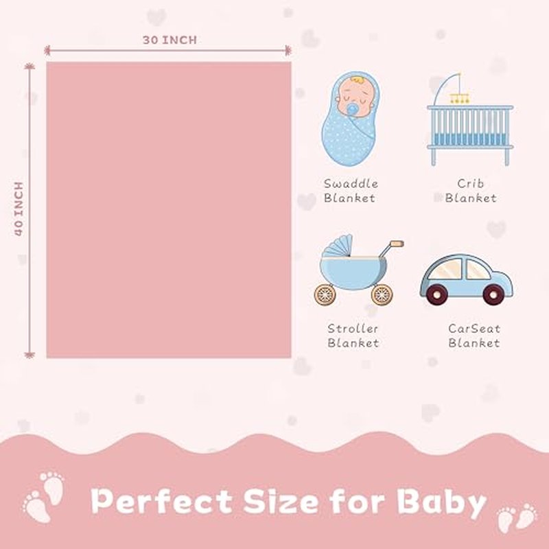 Sherpa Fleece Baby Blanket, Ultra Soft Fluffy Premium Baby Blankets for Boys Girls, Cozy Infant Toddler Newborn Receiving Blankets for Crib Stroller 30”×40” (Cream)