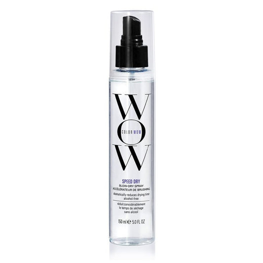 COLOR WOW Speed Dry Blow Dry Spray – Cut Blow Dry Time by 30% | Heat Protectant, Prevent Breakage | Cruelty-Free & Gluten-Free