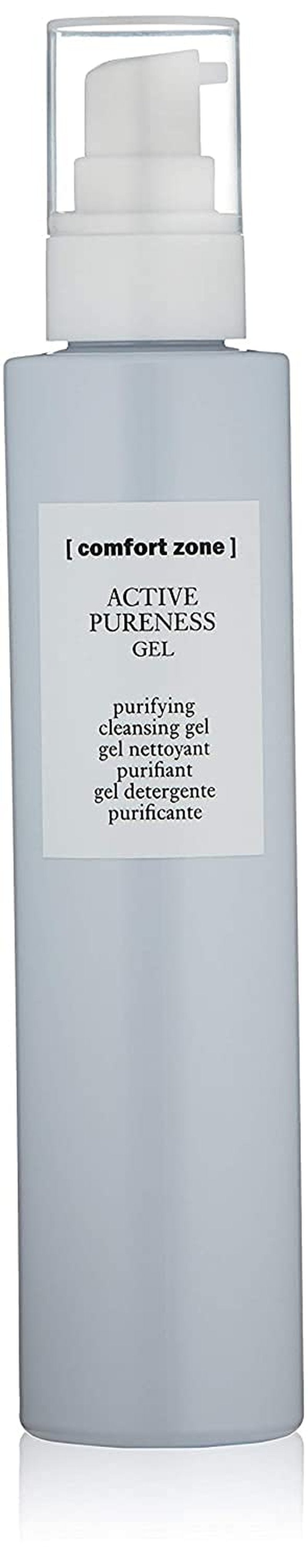 [ comfort zone ] Active Pureness Cleansing Gel, Exfoliating Face Wash, 3% Gluconolactone, Deeply Cleanses Pores, Purifies Oily Acne Prone Skin, Men & Women, Vegan, Made in Italy, 6.76 Fl Oz
