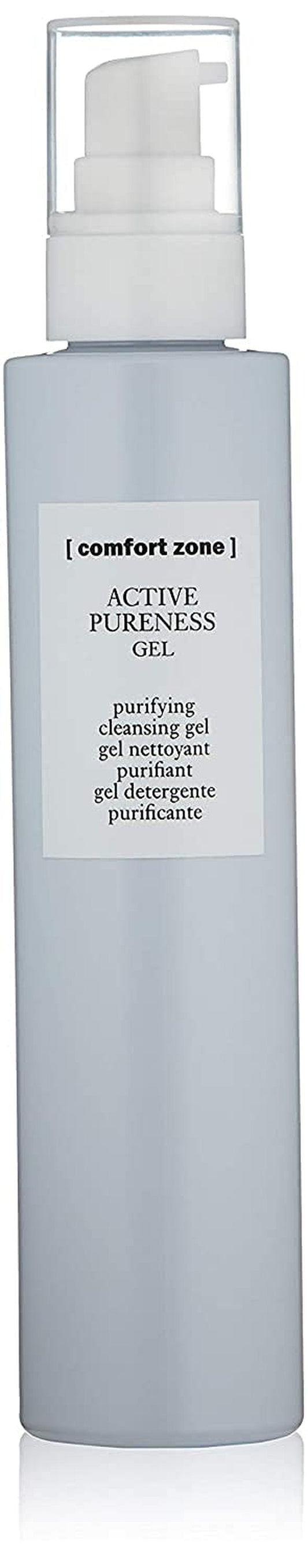 [ comfort zone ] Active Pureness Cleansing Gel, Exfoliating Face Wash, 3% Gluconolactone, Deeply Cleanses Pores, Purifies Oily Acne Prone Skin, Men & Women, Vegan, Made in Italy, 6.76 Fl Oz