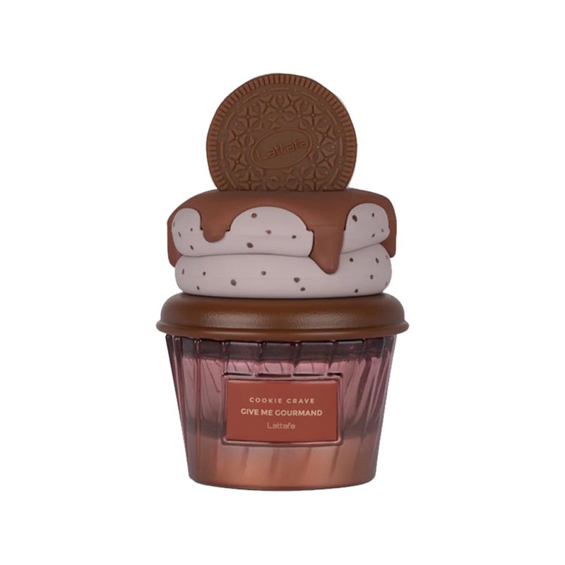 Lattafa Cookie Crave Eau de Parfum, Give me Gourmand Collection, 75ml Spray, Sweet Vanilla Cookie Scent, Cocoa Butter and Sugar Notes