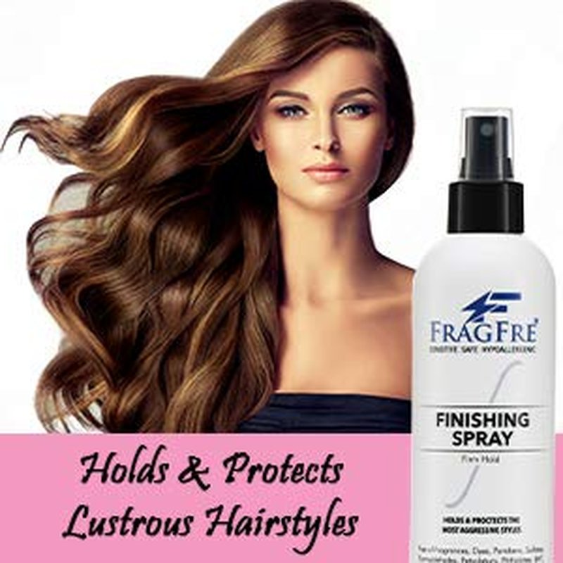 Hair Finishing Spray - Firm Hold, Fragrance-Free, Hypoallergenic | 8 oz, Vegan, Paraben-Free, Sensitive Skin