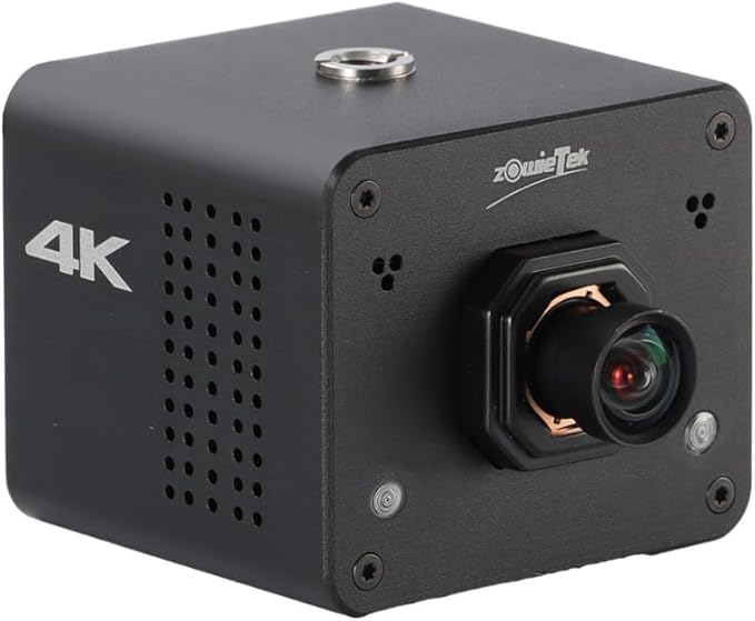 zowietek 4K Native NDI|HX3 POV Box Camera PoE, Auto Focus, SDI & HDMI & UVC Output, Standalone RTSP/RTMP(s)/SRT Live Streaming, Ultra-Compact, Interchangeable Lens, Mobile Phone/Tablet Control(M12 AF)