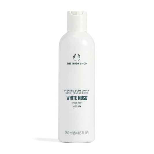 The Body Shop White Musk Body Lotion | Floral & Clean Scented Skin Cream with Cruelty Free Musk | Softens Dry Skin, 250 ml / 8.4 oz