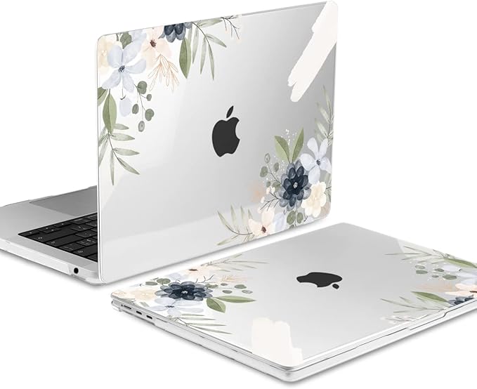 MEEgoodo Case for M5/M4/M3/M2 MacBook Air 13 inch 2026 2025 2024 2022, Fit Model A3449/A3240/A3113/A2681, Case Compatible with MacBook Air 13.6-inch, Vintage Floral