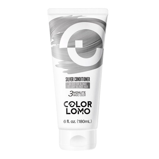 COLORLOMO Color Depositing Conditioner for Bleached Hair, Semi Permanent Hair Color Conditioner with Shea Butter & Almond Oil, Hydrates & Refreshes Faded Color, Vegan, 6oz-Silver