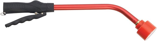 Dramm Touch-N-Flow Rain Wand â 16â Long, Red â Full Watering Flow with Trigger-Style Shut-Off Valve & Lock â High-Flow, Gentle Spray for Gardens, Hanging Baskets & Flowerbeds
