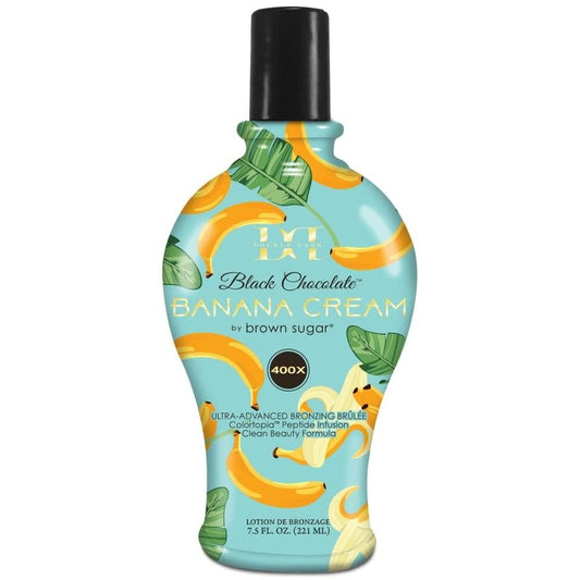 Brown Sugar Black Chocolate Banana Cream 400X Ultra Advanced Bronzer Tanning Lotion - Indoor & Outdoor Tanning Formula, 7.5 oz