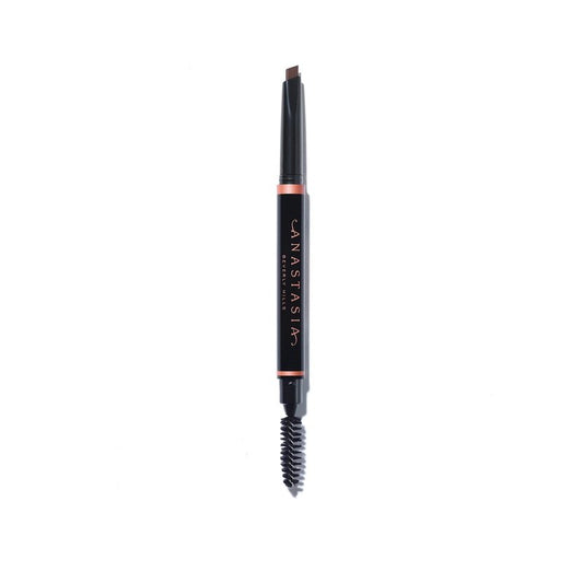 Anastasia Beverly Hills Brow Definer - 3-in-1 Triangular-Tipped Retractable Eyebrow Pencil with Spoolie - Multi-Functional Definer to Fill, Detail & Blend Brows - Caramel