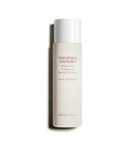 haruharu Wonder Black Rice Probiotics Barrier Essence 1 fl. oz, Travel Size, Skin Flooding & Layering, Strengthen Skin Barrier, Soothing, Plumping, Korean Skincare, Vegan