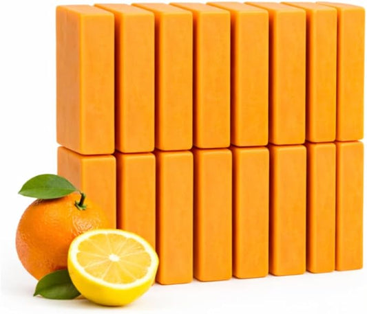 KELEBS Laundry Soap Bar â Family Pack (16 Bars) â Natural Citrus Formula with Organic Ingredients â Stain Remover for Delicate Clothes, Underwear, Collars