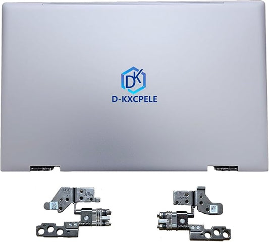 D-KXCPELE Replacement Laptop LCD Cover Back Rear Top Lid with Hinges for HP Envy X360 15-ED 15M-ED 15T-ED L93203-001 L93204-001 (Silver)