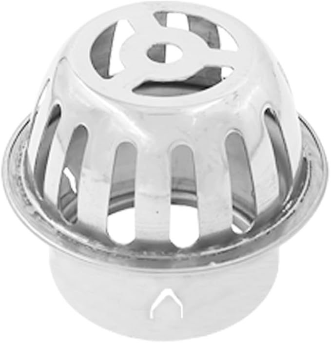 Roof Floor Drain,SAFYY 304 Stainless Steel Roof Drain Dome,Balcony Roof Dome Drain Cover,Yard Outdoor Anti Blocking Strainer,Gardens Gutter Cleaning Tool,Rain Bucket Drainage Parts (1, 63mm/2.48")