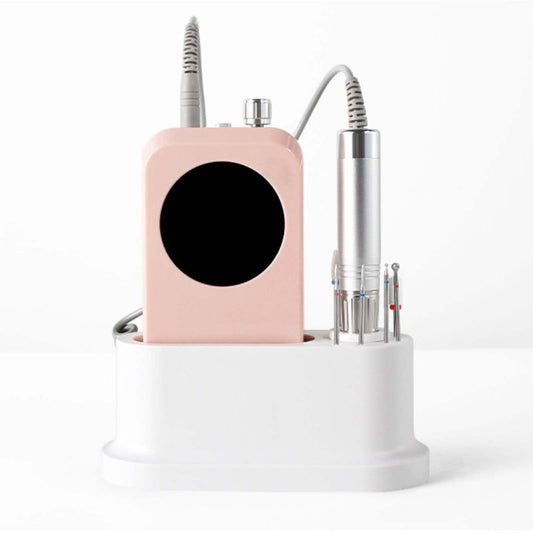 CHOOSE-IT Nail Drill Holder and Grinding Bit Storage Box | 8-Bit Organizer for Nail Drill Machine | ABS Desktop Storage Case for Home & Salon Use