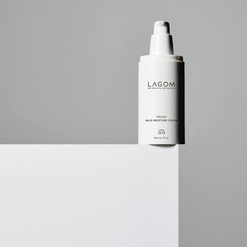 LAGOM Cellus Mild Moisture Cream with D-panthenol, Natural Moisturizer, Hypoallergenic, Fragrance-Free, Refreshing Herbal Face Lotion for Sensitive Skin 2.71 Fl Oz