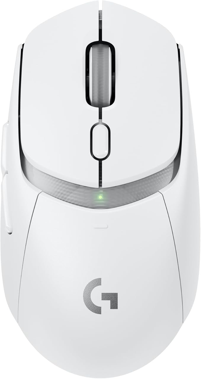Logitech G309 Lightspeed Wireless Gaming Mouse, Lightweight, LIGHTFORCE Hybrid Switches, Hero 25K Sensor, 300+ Hour Battery Life with AA Battery, 6 Programmable Buttons, PC & Mac - White