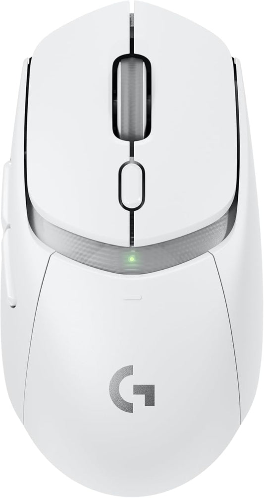 Logitech G309 Lightspeed Wireless Gaming Mouse, Lightweight, LIGHTFORCE Hybrid Switches, Hero 25K Sensor, 300+ Hour Battery Life with AA Battery, 6 Programmable Buttons, PC & Mac - White