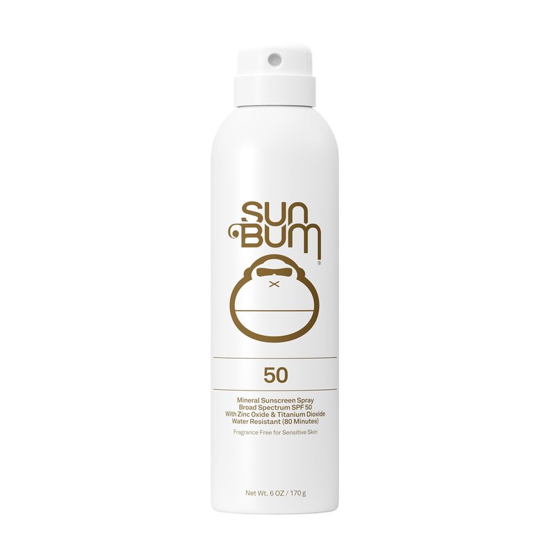 Sun Bum Mineral SPF 50 Sunscreen Body Spray - Water-Resistant Broad Spectrum Moisturizing Sunscreen with Vitamin E - Hawaii 104 Act Compliant (Made without Octinoxate & Oxybenzone) - 6 oz