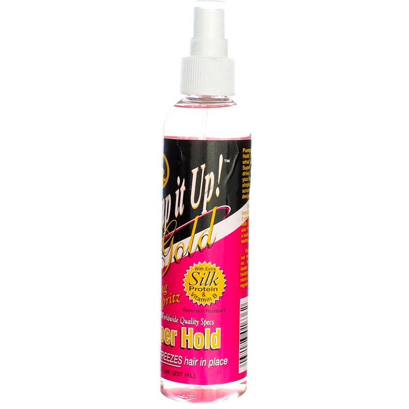 Bronner Brothers Pump It Up Spritz Gold Super Hold, 8 oz (Pack of 3)