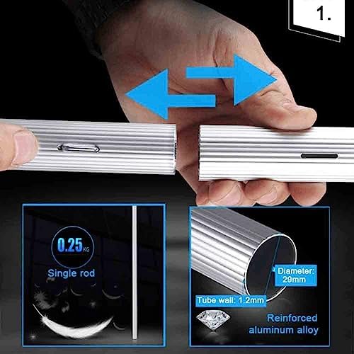 Telescopic Window Cleaning Pole 10-39ft with Water Fed Brush, 30cm/50cm Large Head for Easy Roof & High Window Cleaning, Durable Extendable Tools for Home & Professional Use