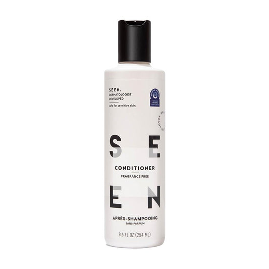 SEEN Conditioner, Fragrance Free - Non-Comedogenic Hair Conditioner - Dermatologist-Developed - Safe for Sensitive, Eczema & Acne Prone Skin