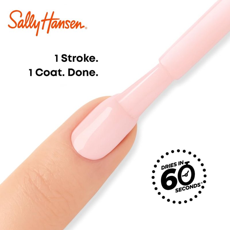 Sally Hansen Insta-Dri Hershey's Cookies 'n' Creme Eggs Nail Polish | Quick Dry, Long Lasting, Streak-Free Shine | Semi-Opaque, Glossy | 780 Springtime Blooms | Purple Pink Nail Color