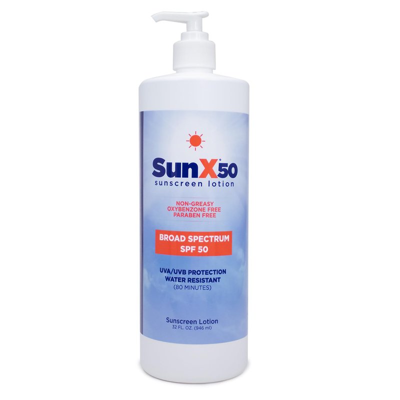 CoreTex SPF 50 Broad Spectrum Sunscreen Lotion - 32oz Paraben-Free & Water-Resistant, No White Cast