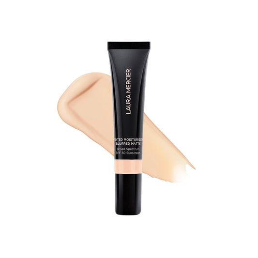 Laura Mercier Tinted Moisturizer Blurred Matte with SPF 30: 24HR+ Shine Control and Blurring, Long Lasting, Sheer to Light, Buildable Coverage, Blurs the Look of Pores, Skin Tint