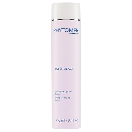 PHYTOMER Rosée Visage Face Toning Cleansing Lotion | All in One Cleanser, Makeup Remover & Toner | Gentle, Alcohol-Free Formula with Rose Water for Soft, Supple Skin (250 ml)