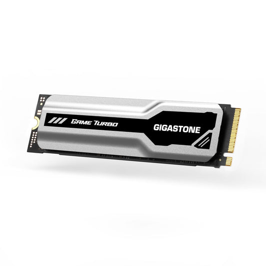 Gigastone M.2 SSD 1TB PCIe 3.0 NVMe SSD 3,400MB/s Internal Gaming Solid State Hard Drive Turbo Speed Heatsink Cooling Heat Dissipation PC Laptop Storage for Gamers Video Editing Creators