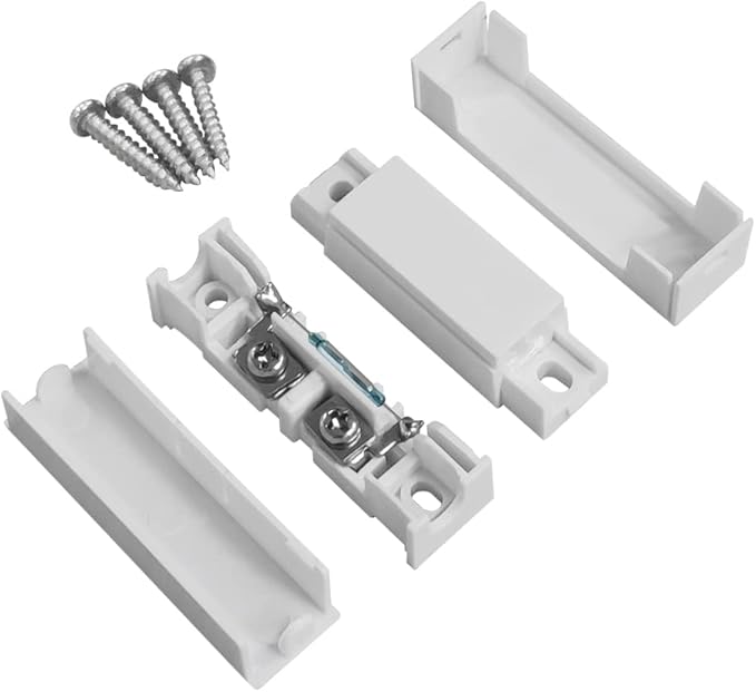 WESUA 5 Pack NC Magnetic Switch Contacts Door Sensor for Home Alarm Security System