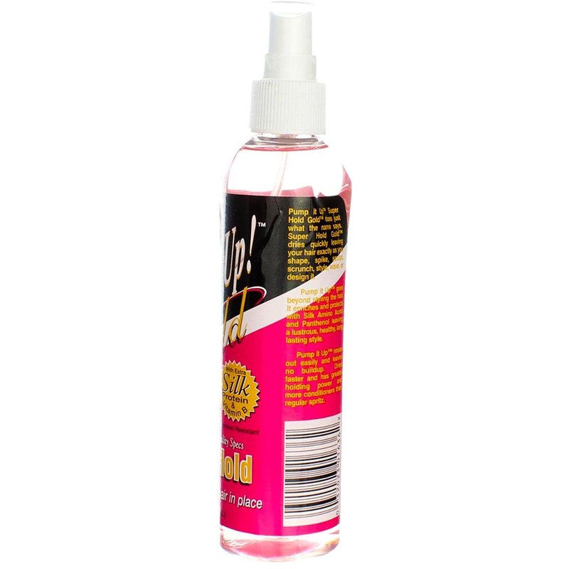 Bronner Brothers Pump It Up Spritz Gold Super Hold, 8 oz (Pack of 3)