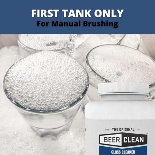 Diversey Beer Clean Glass Cleaner, Unscented, Powder, 4 Lb. Container