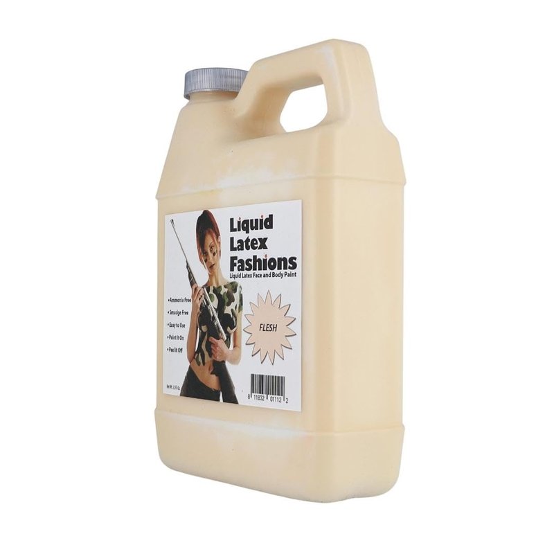 Flesh 32 Fl Oz - Liquid Latex Face and Body Paint, Ammonia Free No Odor, Arts and Crafts Paint for Halloween Zombie Cosplay!