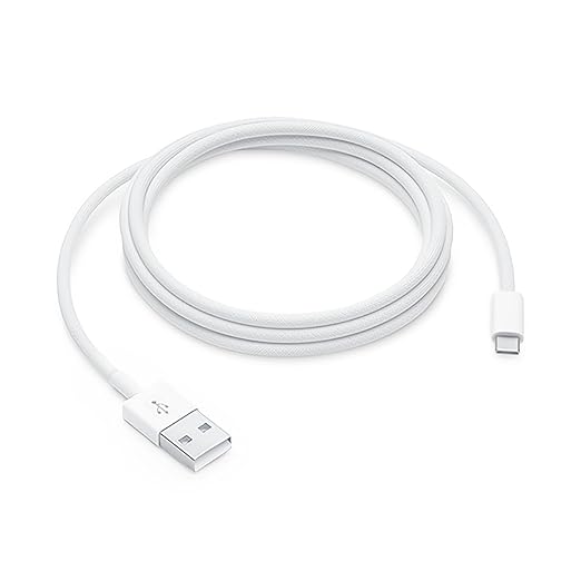 Woven iPhone17 Charger Cable, [MFi Certified] USB A to USB C Cord Fast Charging for Apple iPhone Air, iPhone 17 Pro Max/16 Plus/16Pro/15, iPad Air 5, USB to Type C Carplay Charge Wire (6.6ft, White)