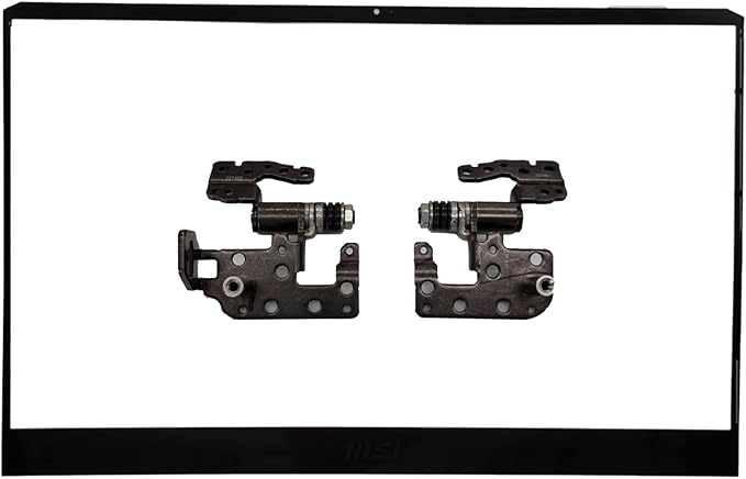 WWGTMC Replacement LCD Back Cover Rear Case Top Lid Hinges with Front Bezel for MSI GE76 GP76 Raider 11UG 11UH 11UE 12UG 12UE 9S7-17K314 MS-17K3 Series Laptop 3077K1A412 3077K1A412Y