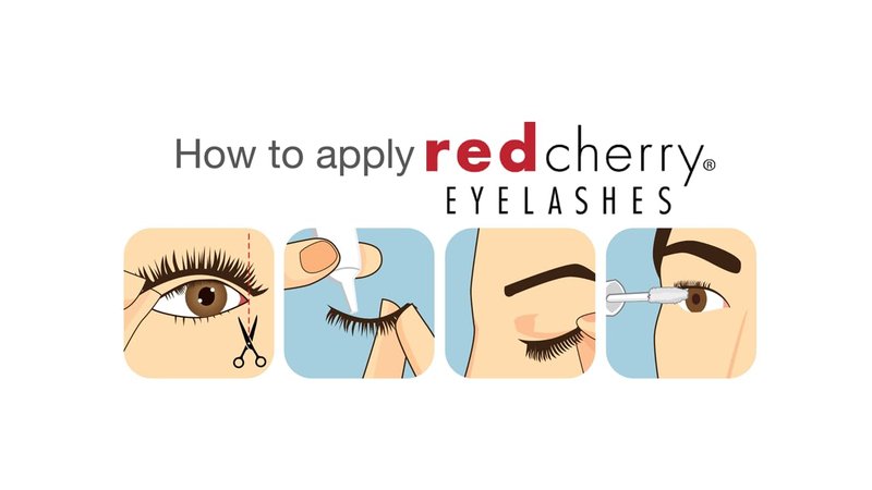 False Eyelashes #43 - Red Cherry Professional Quality | 6 Pairs for Stunning Volume