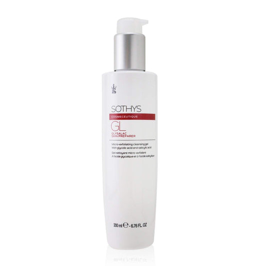 SOTHYS Glysalac Skin Preparer Face Cleanser Gel | Daily Exfoliating with Salicylic Acid & Glycolic Acid | Smoothing Formula for Oily Skin