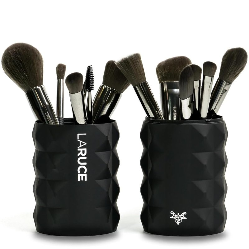 LARUCE 5PC Professional Vegan Eye Makeup Brush Set | Apply Foundation, Blend, Define, Shade, Highlight & More