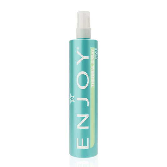 Enjoy Thermal Spray, Non-Aerosol Firm Flexible and Brushable Hold Hairspray, Heat Protection and Radiant Shine for Hot Tool Styling, 10.1 Fl Oz