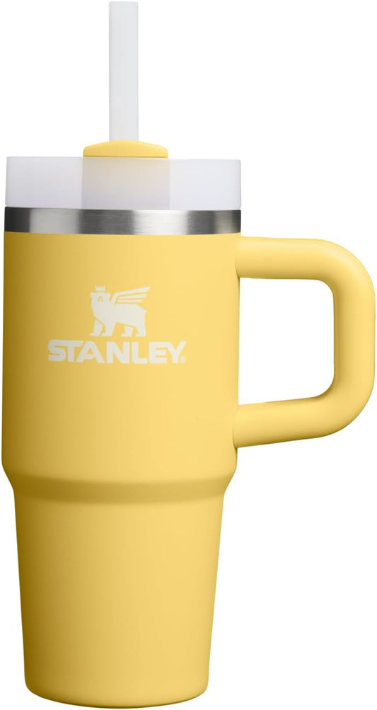 STANLEY Quencher H2.0 Tumbler - 14 oz Insulated Stainless Steel Cup with Handle & Straw | BPA-Free Daffodil
