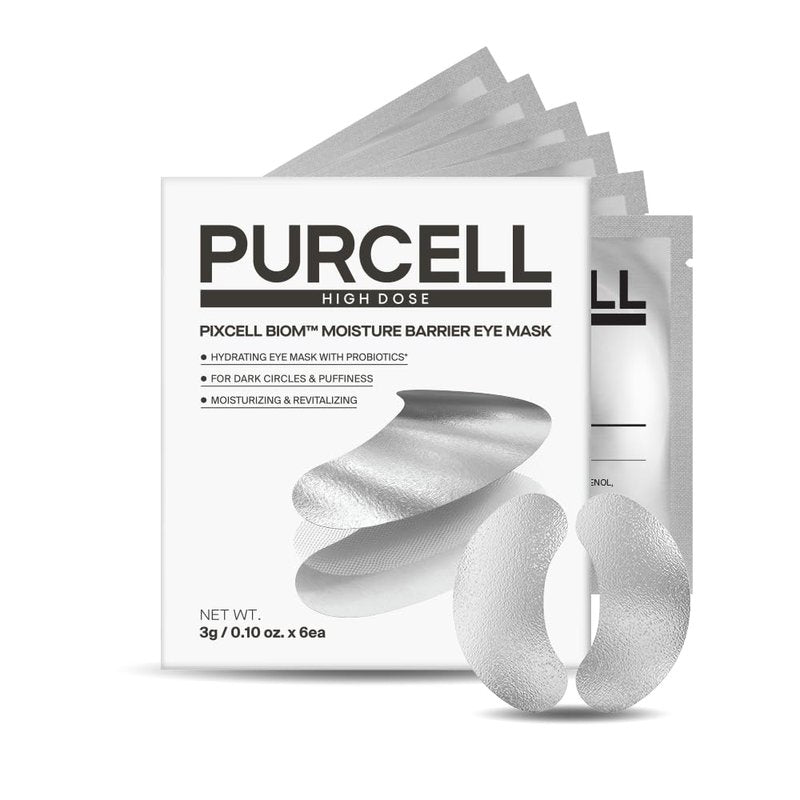 Pixcell Biom Moisture Barrier Eye Mask - Hydrating Under Eye Patches for Soothing & Firming | 6 Pairs, 0.10 oz Each