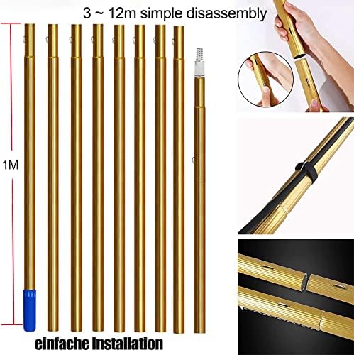 Glass Cleaning Brush Home Water Fed Telescopic Pole Kit Solar Panel Brush Rotating for Photovoltaic Panelï¼7m Window Cleaning Equipment with Conservatory Roof Cleaning Kit and Solar Panel Cle