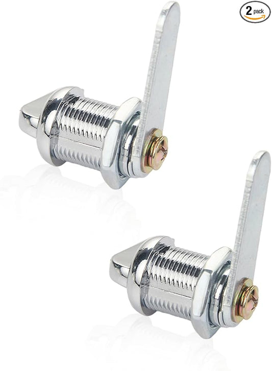 Eastrpupira 2 Pack Thumb Operated Offset Cam Lock Latch, Keyless Cam Lock Latch for Rv Storage Doors, Camper, Boat, Files Drawers, Distribution Box, Cabinet Door, Electric Cabinet (22mm)