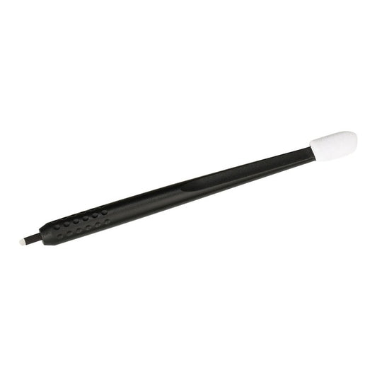 PACK OF 10 - Mellie Microblading Disposable Microblading Pen with Pigment Sponge Disposable Tool For Creating Eyebrows Microblading Supplies (Black, U18 NANO .15mm)