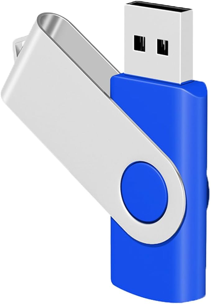 100-Pack of 8GB USB Flash Drive Bulk EASTBULL FAT32 Thumb Drive 8G(Blue)