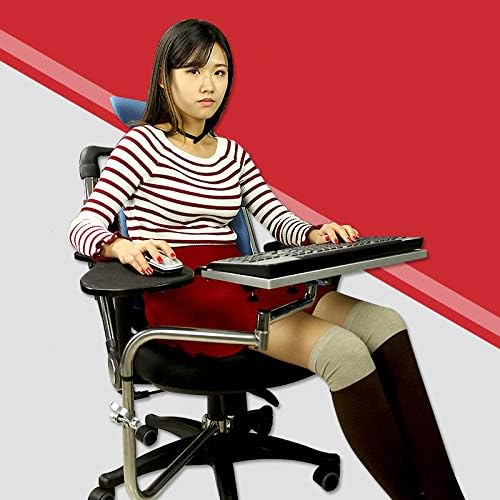 MagicHold Computer Keyboard Stand Laptop Mouse Mount for Workstation Video Gaming, Installed to Chair or Any Round Bar with Maximum 1.96 inch Diagonal Thickness